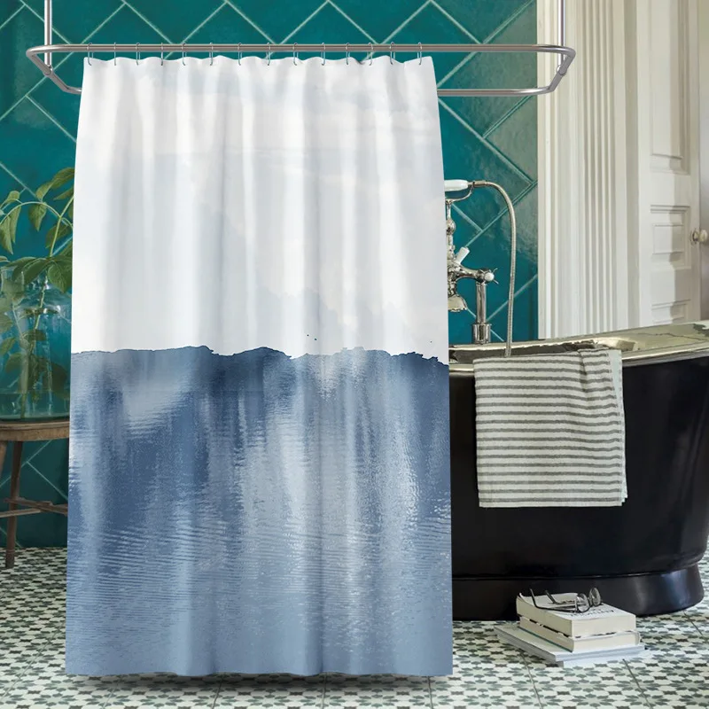 Gradient Printing Stripe Shower Curtain Waterproof and Mildew-proof Thickened Ink Painting Sanitary Partition
Gradient Printing Stripe Shower Curtain Waterproof and Mildew-proof Thickened Ink Painting Sanitary Partition