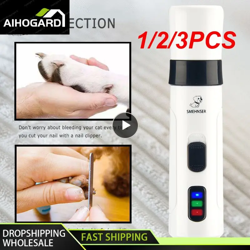 1/2/3PCS Painless USB Charging Dog Nail Grinders Rechargeable Pet Nail Clippers Quiet Electric Dog Cat Paws Nail Grooming
1/2/3PCS Painless USB Charging Dog Nail Grinders Rechargeable Pet Nail Clippers Quiet Electric Dog Cat Paws Nail Grooming