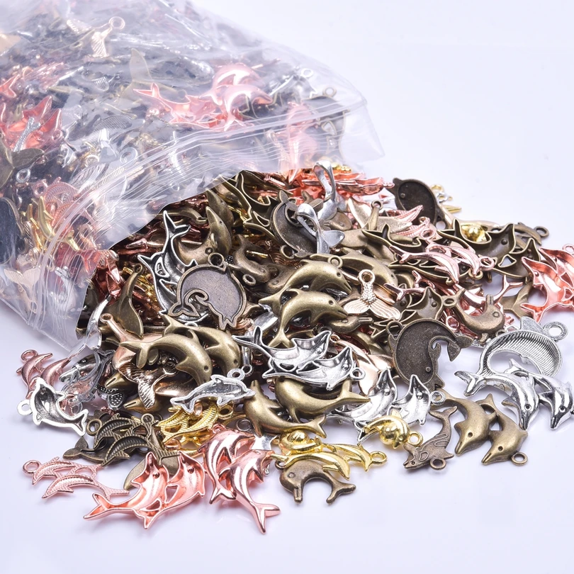 Random Mixed Cute Dolphin Antique Bronze Alloy Rose Tibetan Silver Pendant DIY Crafts Jewelry Making Bracelets Findings Material
Random Mixed Cute Dolphin Antique Bronze Alloy Rose Tibetan Silver Pendant DIY Crafts Jewelry Making Bracelets Findings Material