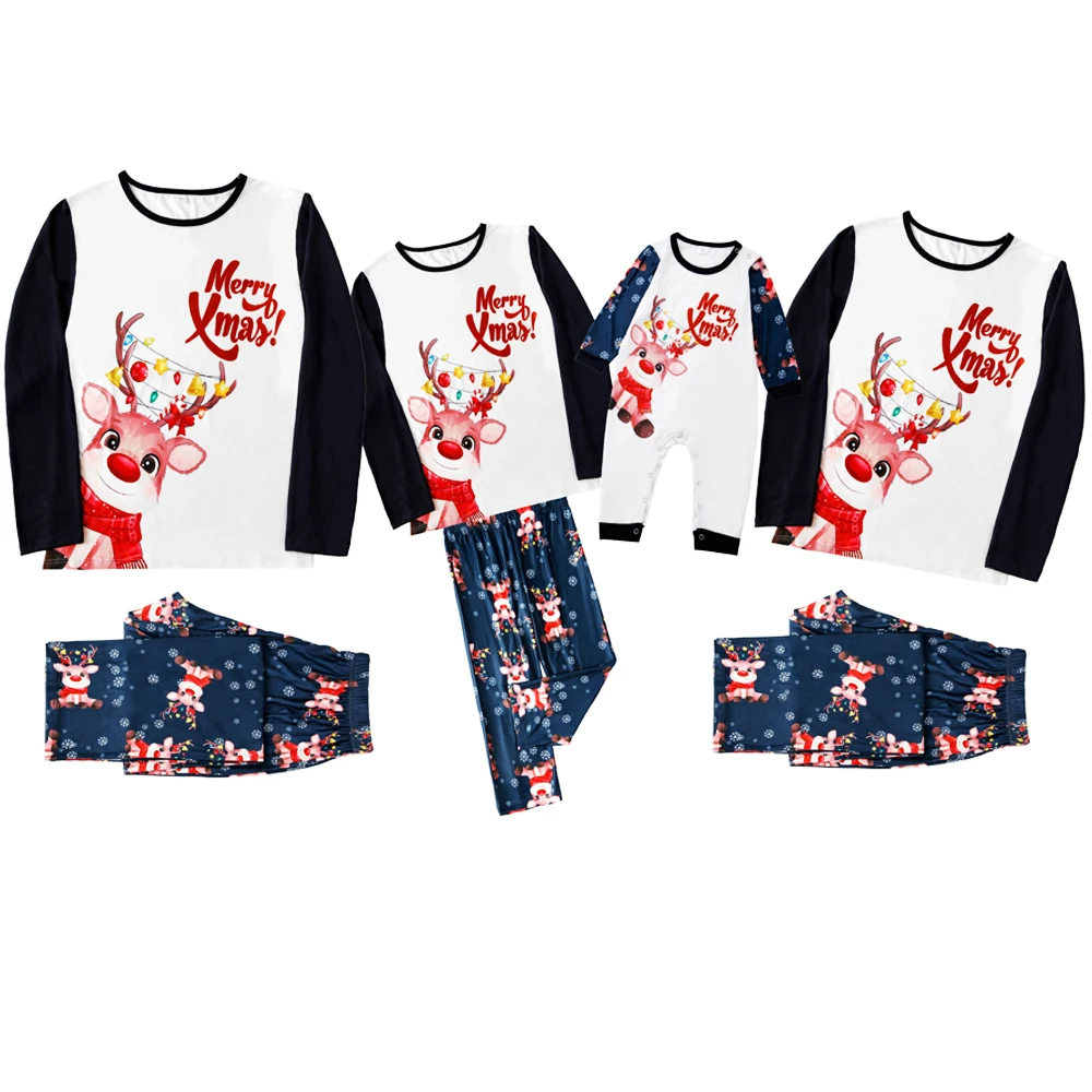 Merry Xmas Mother Father Kids Matching Outfits Baby Rompers 2022 New Deer Printed 2 Pieces Suit Sleepwear Casual Thicken Pyjamas
Merry Xmas Mother Father Kids Matching Outfits Baby Rompers 2022 New Deer Printed 2 Pieces Suit Sleepwear Casual Thicken Pyjamas