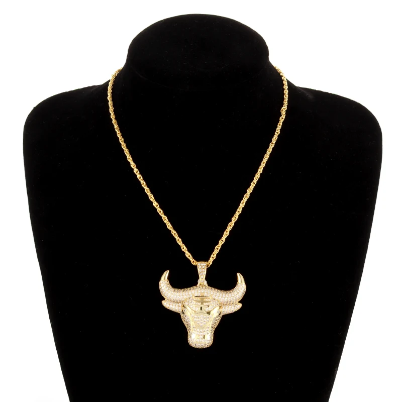 Shiny Ice Out Zircon Bull Head Pendant Necklace for Men Women Punk Hip Hop Rock Jewelry Gift
Shiny Ice Out Zircon Bull Head Pendant Necklace for Men Women Punk Hip Hop Rock Jewelry Gift