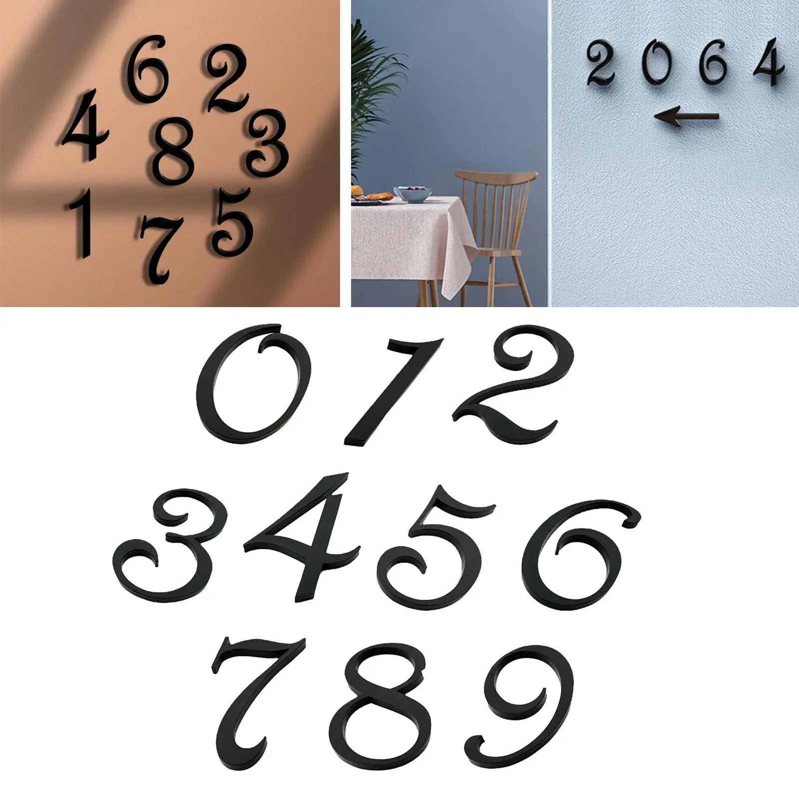 3D Numbers Self Adhesive Flat Number Plates for Outside Home Mailbox Signs Room Business Decorative
3D Numbers Self Adhesive Flat Number Plates for Outside Home Mailbox Signs Room Business Decorative
