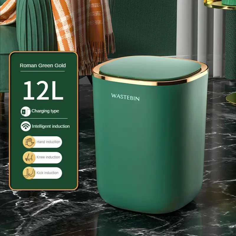 Trash For Automatic Can Room Home Bathroom Trash Smart Toilet Smart Wastebasket Sensor Waterproof Luxury Bin Kitchen
Trash For Automatic Can Room Home Bathroom Trash Smart Toilet Smart Wastebasket Sensor Waterproof Luxury Bin Kitchen