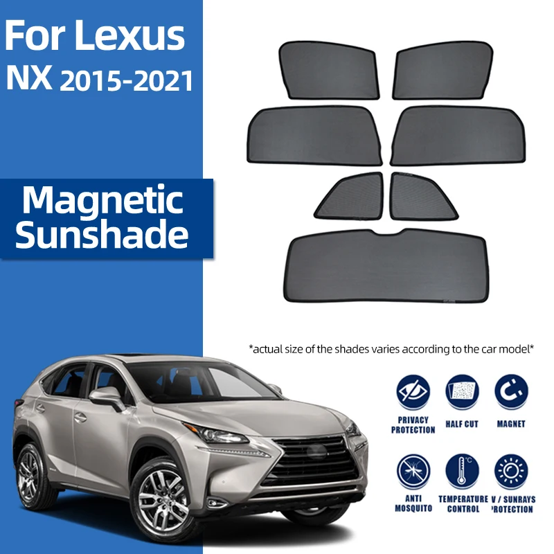 Для Lexus NX 2014-2020 300H 200T 300 NX200T NX300H NX300, магнитный автомобильный солнцезащитный козырек, сетчатая шторка для лобового стекла
Для Lexus NX 2014-2020 300H 200T 300 NX200T NX300H NX300, магнитный автомобильный солнцезащитный козырек, сетчатая шторка для лобового стекла