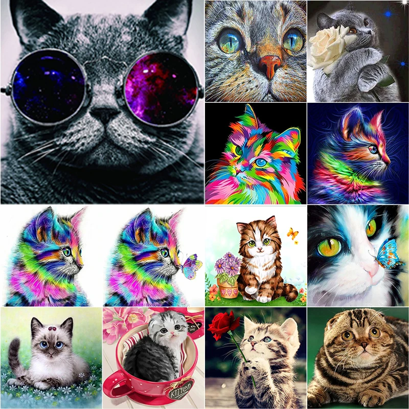DIY Diamond Painting Cat Diamond Embroidery Animal Cross Stitch Full Round Square Drill Rhinestone Handmade Art Home Decor Gift
DIY Diamond Painting Cat Diamond Embroidery Animal Cross Stitch Full Round Square Drill Rhinestone Handmade Art Home Decor Gift
