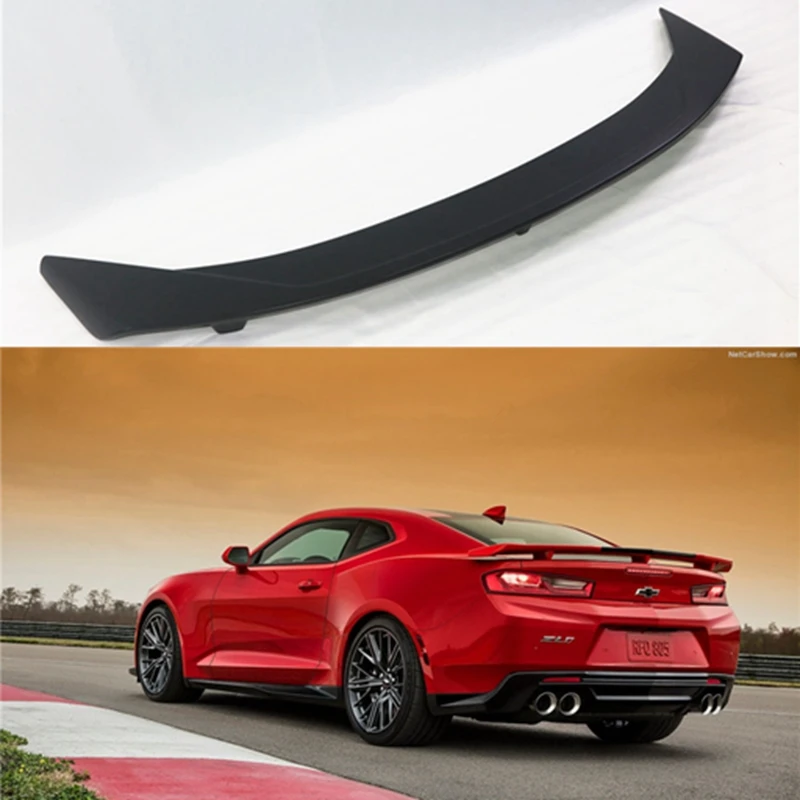 

Car Accessories ABS Plastic Unpainted Color Rear Trunk Wing Lip Roof Spoiler Auto Part For Chevrolet Camaro 2016 2017 2018