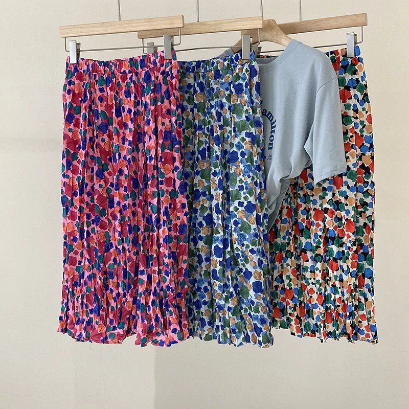 Юбка женская плиссированная с винтажным принтом, элегантная Милая универсальная юбка с эластичным поясом, весна-лето 2022
Юбка женская плиссированная с винтажным принтом, элегантная Милая универсальная юбка с эластичным поясом, весна-лето 2022