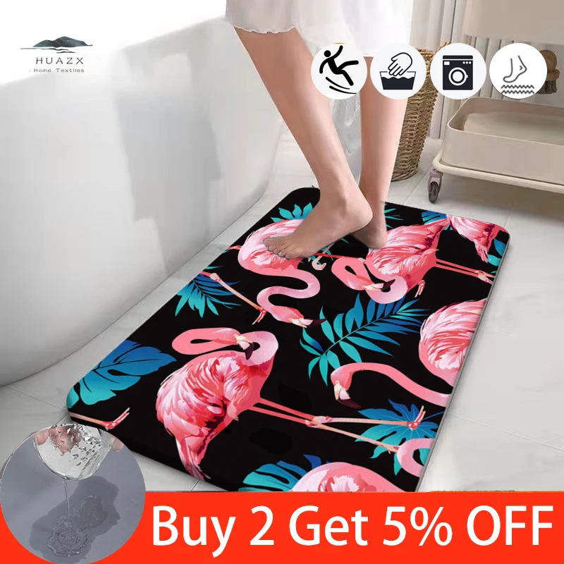 Flamingo Carpet Super Absorbent Bath Mat Quick Drying Bathroom Rug Modern Simple Non-Slip Floor Mats Home Oil-Proof Kitchen 
Flamingo Carpet Super Absorbent Bath Mat Quick Drying Bathroom Rug Modern Simple Non-Slip Floor Mats Home Oil-Proof Kitchen