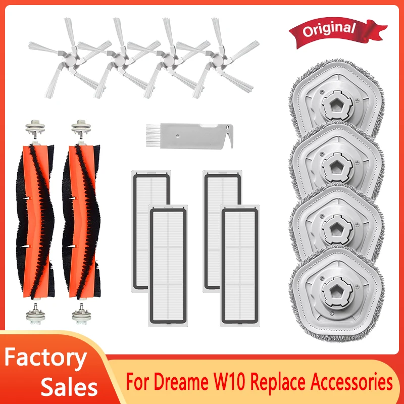Durability Materials Parts Original For Dreame Bot W10 Main Brush Side Brush Washable Hepa Filters Mop Cloth Replace Accessories
Durability Materials Parts Original For Dreame Bot W10 Main Brush Side Brush Washable Hepa Filters Mop Cloth Replace Accessories