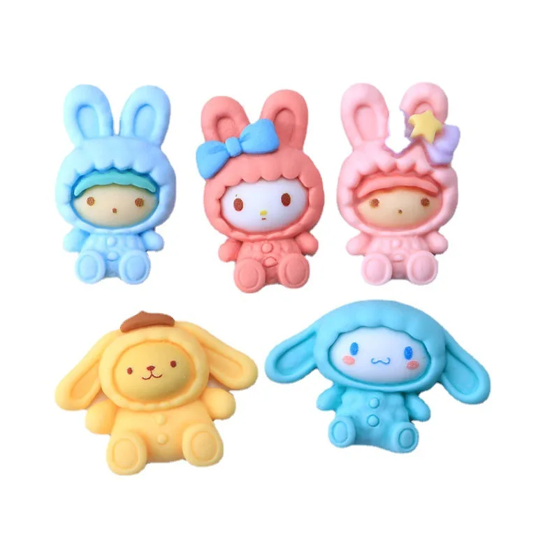 10Pcs Kawaii Sanrios Cartoon COS Rabbit My Melody Cinnamoroll Kuromi Cute DIY Phone Shell Creative Patch Resin Accessories Toys
10Pcs Kawaii Sanrios Cartoon COS Rabbit My Melody Cinnamoroll Kuromi Cute DIY Phone Shell Creative Patch Resin Accessories Toys