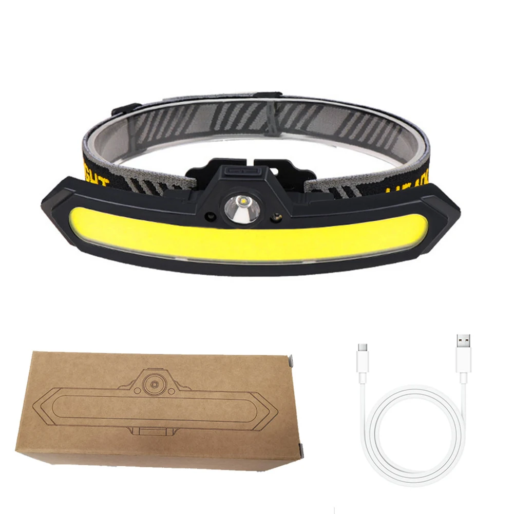 XPE+COB Induction Headlight Torch Flashlight Work Light Bar Head Band Lamp USB Rechargeable Headlight Outdoor Camping Equipment
XPE+COB Induction Headlight Torch Flashlight Work Light Bar Head Band Lamp USB Rechargeable Headlight Outdoor Camping Equipment