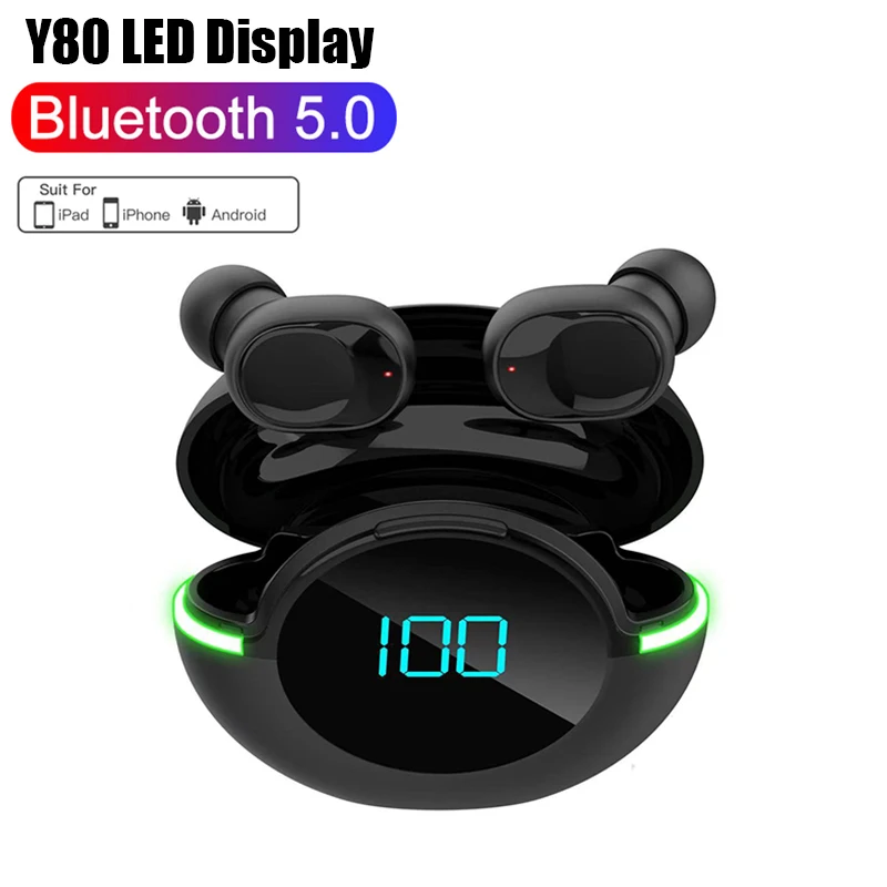 Y80 TWS Wireless Headphones Touch Control LED Display Sports Gaming Music Headset Mic Fone Bluetooth Earphones Air Pro Earbuds
Y80 TWS Wireless Headphones Touch Control LED Display Sports Gaming Music Headset Mic Fone Bluetooth Earphones Air Pro Earbuds