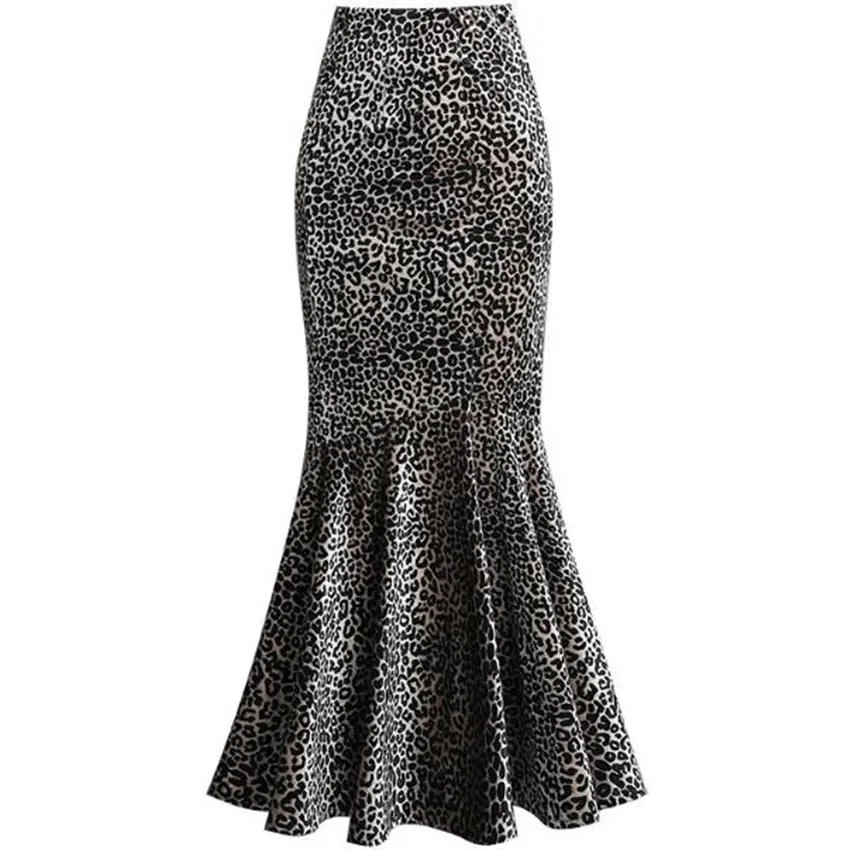 Spring Autumn Gold Velvet Leopard Mermaid Skirt Women High Waist Package Hip OL Long Fishtail
Spring Autumn Gold Velvet Leopard Mermaid Skirt Women High Waist Package Hip OL Long Fishtail