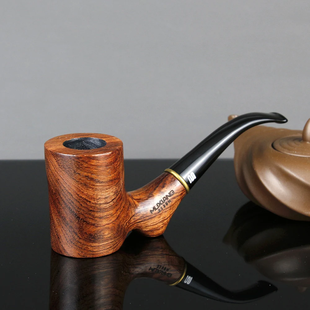 Classic Metal Ring Smoking Pipe Creative Flat Bottom Tobacco Pipe Rose Wood Pipe 9mm filter Handmade Wooden Pipe
Classic Metal Ring Smoking Pipe Creative Flat Bottom Tobacco Pipe Rose Wood Pipe 9mm filter Handmade Wooden Pipe