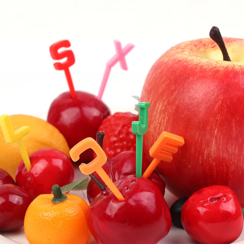26Pcs Mini Cartoon Toothpick Fruit Forks 26 Letters For Bento Box Lunch Box Decorative
26Pcs Mini Cartoon Toothpick Fruit Forks 26 Letters For Bento Box Lunch Box Decorative