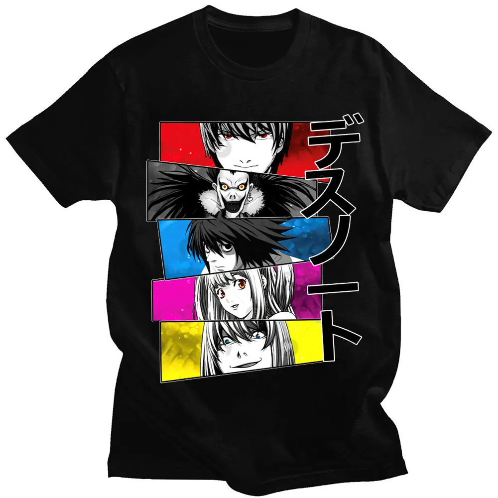 Japanese Anime Death Note Yagami Light T Shirt Men Summer Cartoon Misa Amane Graphic T-shirts Harajuku Unisex Tee Shirt Oversize
Japanese Anime Death Note Yagami Light T Shirt Men Summer Cartoon Misa Amane Graphic T-shirts Harajuku Unisex Tee Shirt Oversize