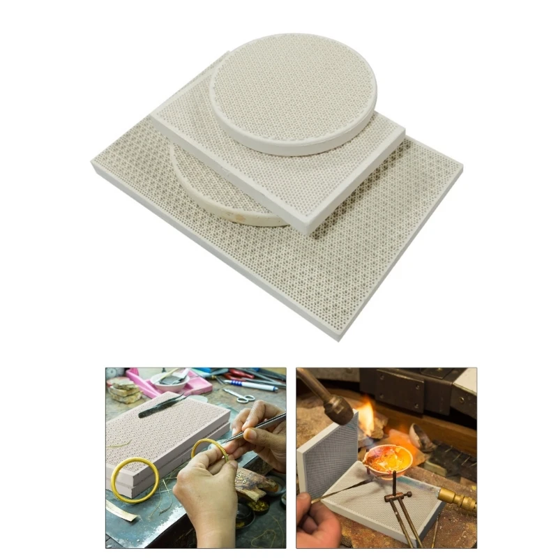 Honeycomb Soldering Board Ceramic Welding Plate Panel Jewelry Solder Block Making Tool Rectangular Round Welded Brick
Honeycomb Soldering Board Ceramic Welding Plate Panel Jewelry Solder Block Making Tool Rectangular Round Welded Brick