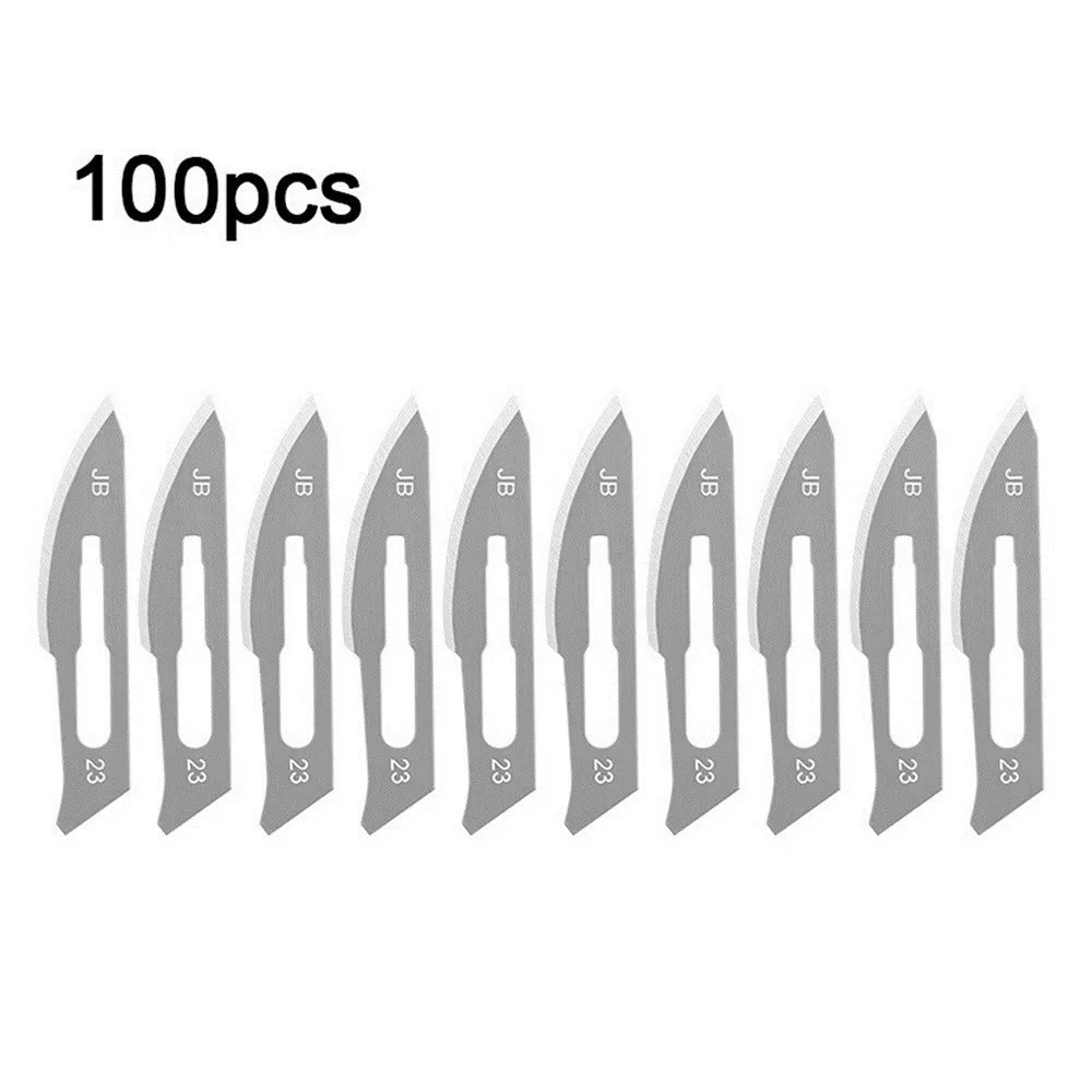 100 Pcs Carving Knife Carving Blade Stainless Steel Engraving & Wood Carving Tool Blades Knife Hand Repair Tool
100 Pcs Carving Knife Carving Blade Stainless Steel Engraving & Wood Carving Tool Blades Knife Hand Repair Tool