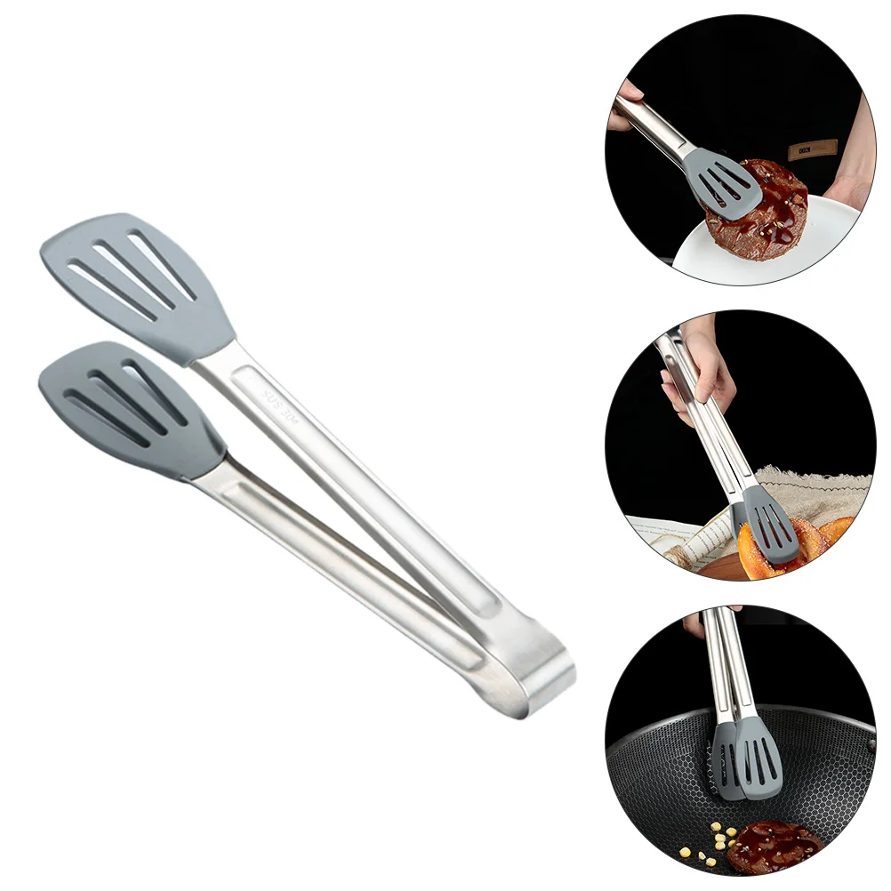 

Tongs Ice Clip Kitchen Tong Serving Bbq Clips Metal Sugar Toast Clamp Coffee Cooking Stainless Teabag Cube Grilling Bread Tea