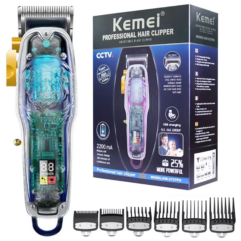 Original kemei professional hair trimmer for men hair clipper electric grooming beard trimmer rechargeable hair cutting machine
Original kemei professional hair trimmer for men hair clipper electric grooming beard trimmer rechargeable hair cutting machine