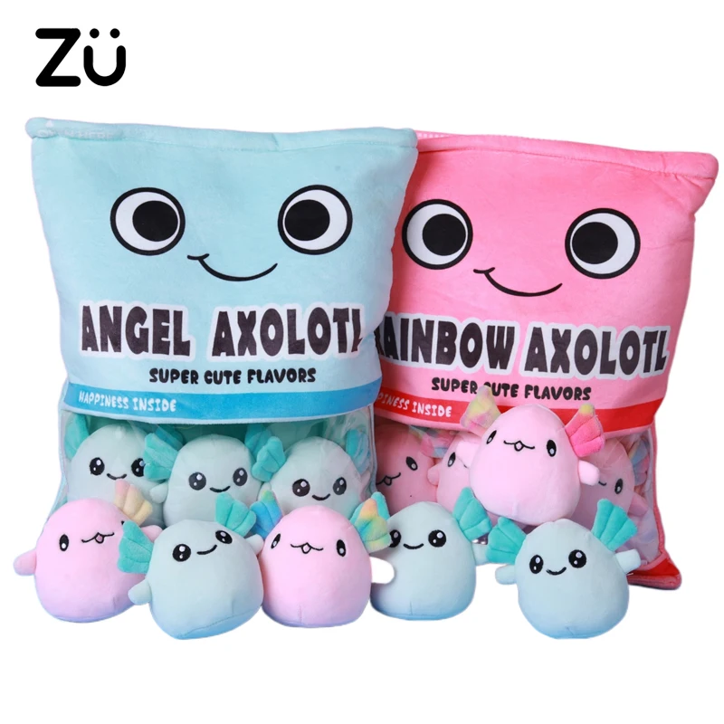 Cute Axolotl Plush Toys A Bag Of 6pc Mini Axolotl Cartoon Salamander Soft Dolls Sofa Pillow Girlfriend Kids Gift Free Shipping 
Cute Axolotl Plush Toys A Bag Of 6pc Mini Axolotl Cartoon Salamander Soft Dolls Sofa Pillow Girlfriend Kids Gift Free Shipping