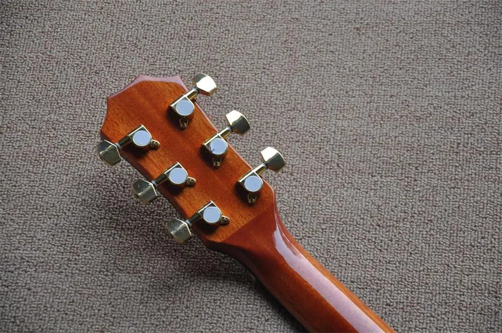 Natural finish 41 Inches Solid Spruce top 916 Acoustic Guitar Vine inlaid Fingerboard in stock 418
Natural finish 41 Inches Solid Spruce top 916 Acoustic Guitar Vine inlaid Fingerboard in stock 418