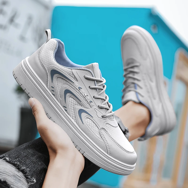 Men's Design Thick Sole Skateboard Shoes Summer Men's New Outdoor Sports Shoes Non-slip Wear-resistant Height Increasing Shoes
Men's Design Thick Sole Skateboard Shoes Summer Men's New Outdoor Sports Shoes Non-slip Wear-resistant Height Increasing Shoes