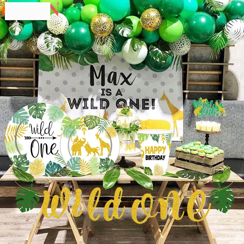 Украшения для дня рождения Wild One, гирлянда воздушных шаров, одноразовая посуда для детей на 1-й день рождения, сафари, джунгли, лес, товары для ... 
Украшения для дня рождения Wild One, гирлянда воздушных шаров, одноразовая посуда для детей на 1-й день рождения, сафари, джунгли, лес, товары для ...
