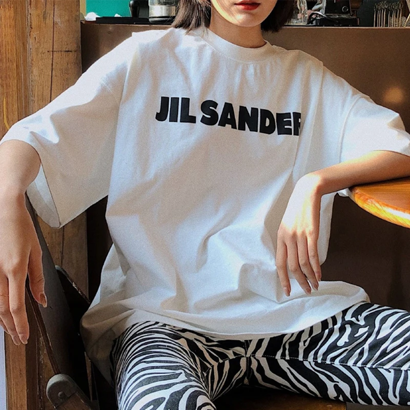 Футболка Jil Sander в стиле унисекс, Модная хлопковая футболка большого размера с короткими рукавами, простая Женская одежда, топы для мужчин и ж...
Футболка Jil Sander в стиле унисекс, Модная хлопковая футболка большого размера с короткими рукавами, простая Женская одежда, топы для мужчин и ж...