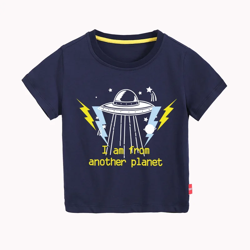 2022 летние детские футболки для мальчиков Детская футболка с рисунком самолета