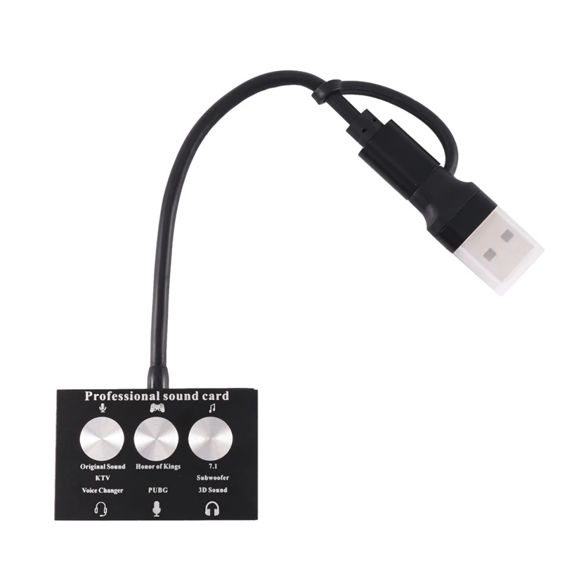 Type-C USB External Sound Card Live Game K Song USB To Audio 3.5Mm Microphone Parts Component Audio Adapter Soundcard
Type-C USB External Sound Card Live Game K Song USB To Audio 3.5Mm Microphone Parts Component Audio Adapter Soundcard