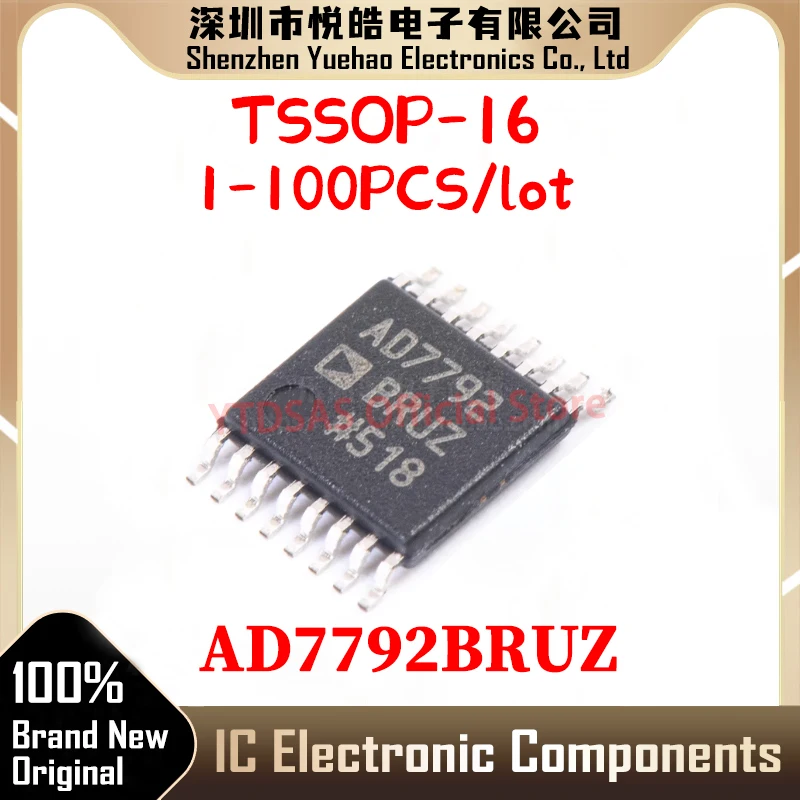 

1-100pcs AD7792BRUZ AD7792BR AD7792B AD7792 AD IC Chip TSSOP-16