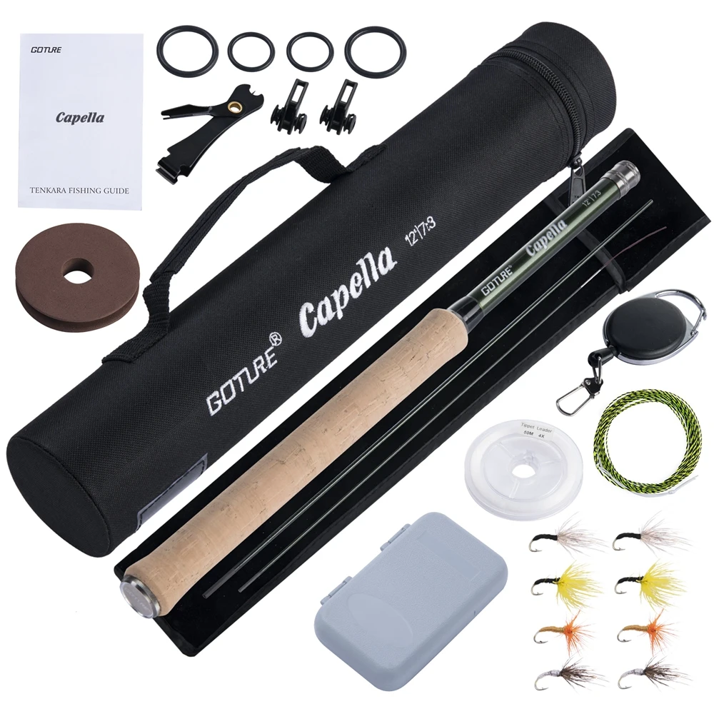 2023 Goture 12FT Classical Tenkara Fly Fishing Rod Combo Super Light Portable IM8 Carbon Fiber Trout Rod With Flies Line Lures
2023 Goture 12FT Classical Tenkara Fly Fishing Rod Combo Super Light Portable IM8 Carbon Fiber Trout Rod With Flies Line Lures