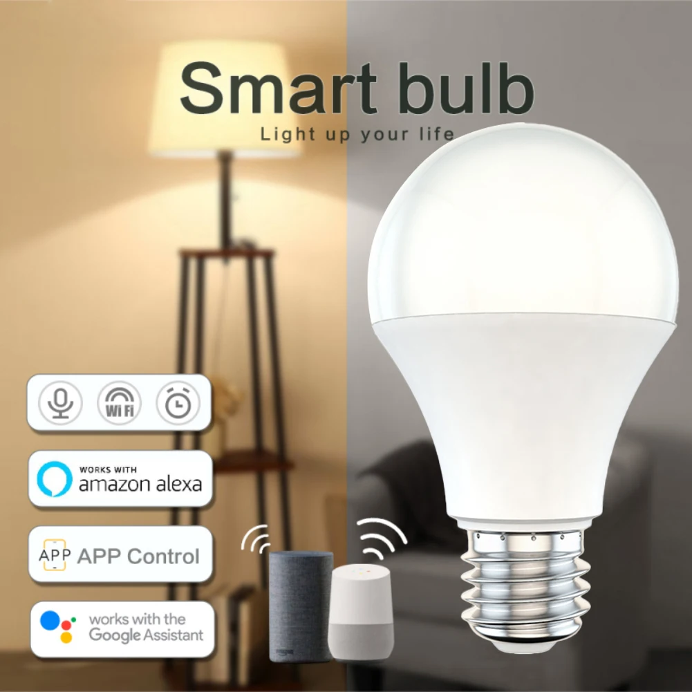 9/15W Smart WiFi Led Bulb E27 E26 B22 RGB LED Light Cozylife APP Dimmable Lightbulbs Works With Alexa Google Home Voice Control
9/15W Smart WiFi Led Bulb E27 E26 B22 RGB LED Light Cozylife APP Dimmable Lightbulbs Works With Alexa Google Home Voice Control