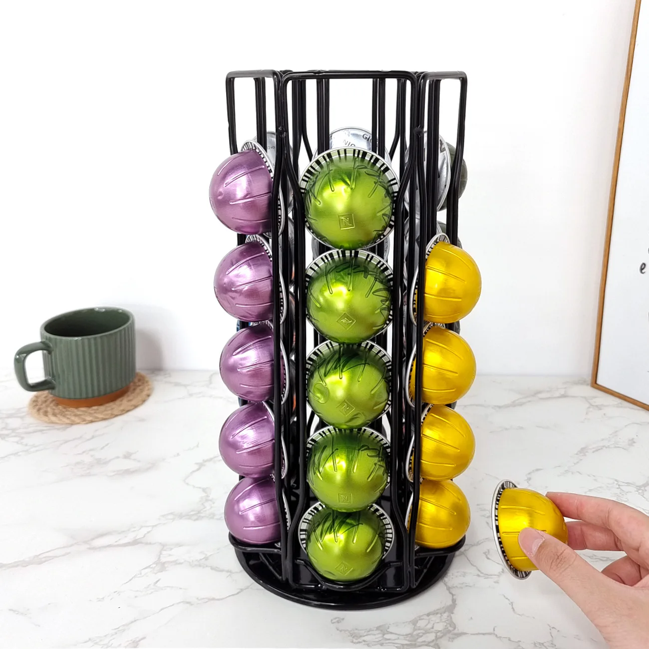 Подставка для кофе Nespresso Vertuoline, держатель для капсул, башня для подставок, полки для хранения, 30 капсул для кофе
Подставка для кофе Nespresso Vertuoline, держатель для капсул, башня для подставок, полки для хранения, 30 капсул для кофе
