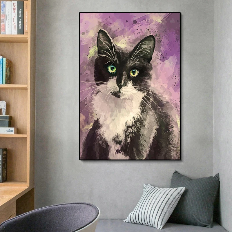 Modern Animals Poster and Print Canvas Painting Animal Black Cat Poster Wall Art Pictures for Living Room Cuadros Home Decor
Modern Animals Poster and Print Canvas Painting Animal Black Cat Poster Wall Art Pictures for Living Room Cuadros Home Decor