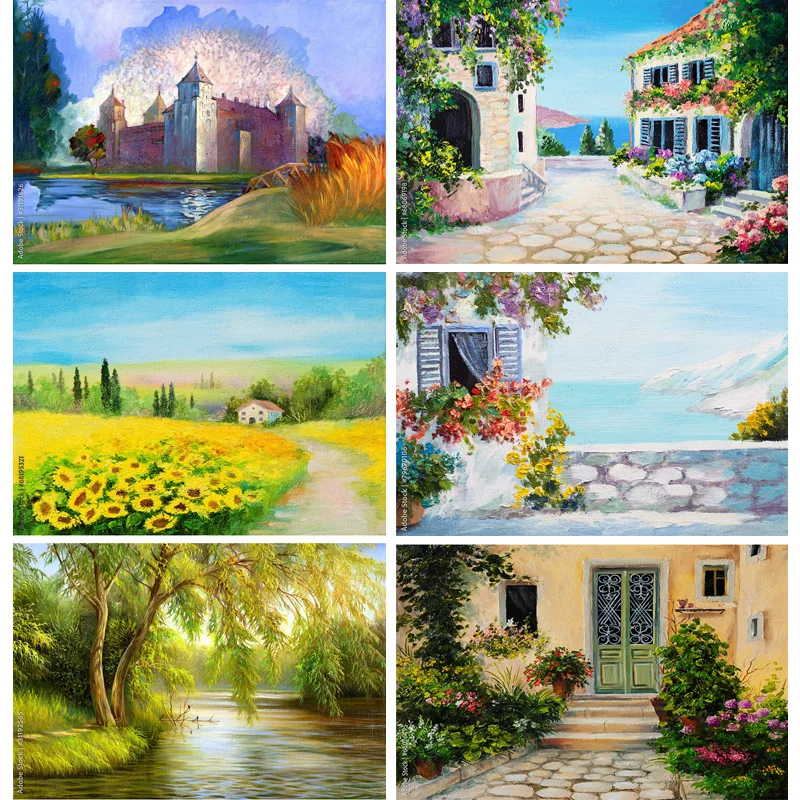 SHUOZHIKE Vintage Oil Painting Scenery Photography Backdrops Portrait Photo Background For Photo Studio Props 2242 YH-03
SHUOZHIKE Vintage Oil Painting Scenery Photography Backdrops Portrait Photo Background For Photo Studio Props 2242 YH-03