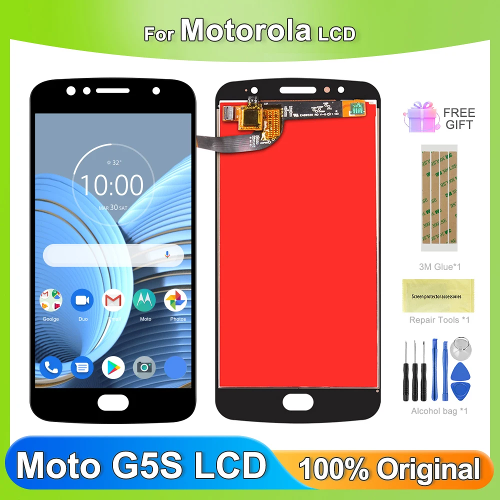 ЖК-дисплей 5,2 "для Motorola Moto G5S XT1793 XT1794 XT1792, дисплей с сенсорным экраном и дигитайзером в сборе, запасные части, оригинал 
ЖК-дисплей 5,2 "для Motorola Moto G5S XT1793 XT1794 XT1792, дисплей с сенсорным экраном и дигитайзером в сборе, запасные части, оригинал