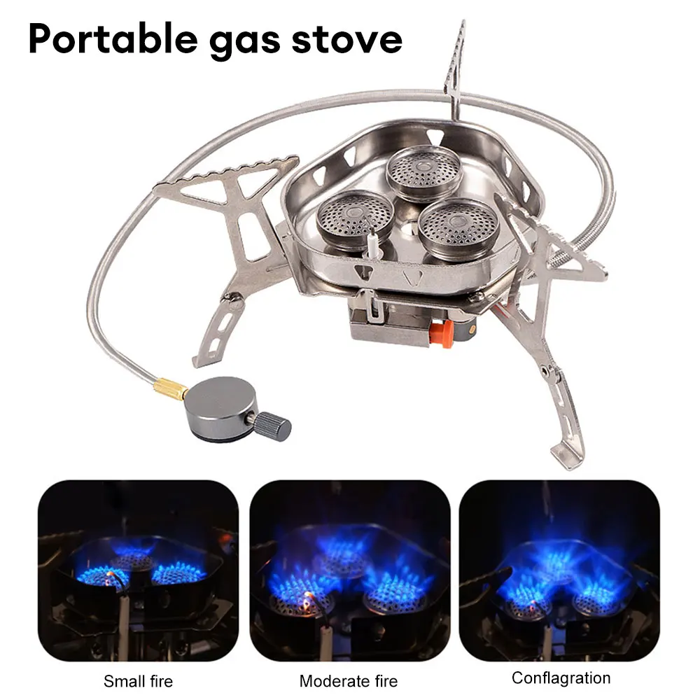 Strong Fire Camping Gas Stove Backpacking Stove Cookware Portable Furnace Picnic Barbecue Tourism Supplies 6.9KHigh Efficient
Strong Fire Camping Gas Stove Backpacking Stove Cookware Portable Furnace Picnic Barbecue Tourism Supplies 6.9KHigh Efficient