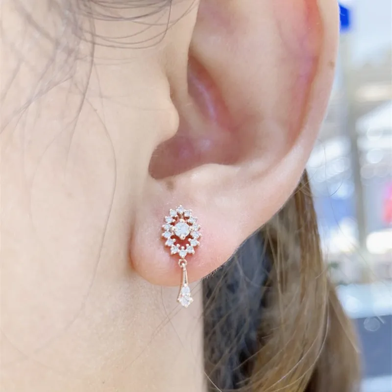 UBESTNICE Cute Real 18K Solid Gold AU750 Diamond Drop Earrings for Women Fine Jewelry Wedding Party Gift The Eye of The Louvre
UBESTNICE Cute Real 18K Solid Gold AU750 Diamond Drop Earrings for Women Fine Jewelry Wedding Party Gift The Eye of The Louvre
