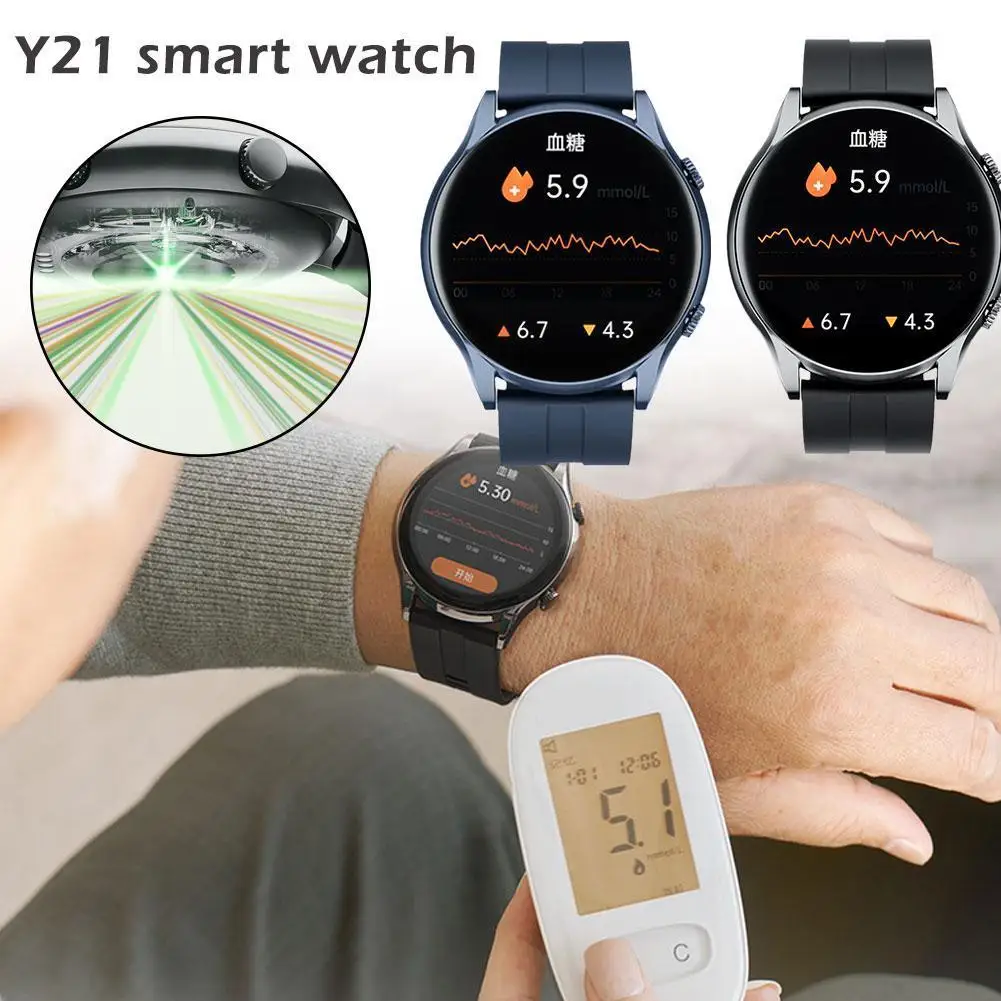 Y21 Smart Watch Blood Glucose Heart Rate Monitoring Smartwatch 1.32 Fitness Sport Screen Multiple Modes Sports Tracker Inch I8N0
Y21 Smart Watch Blood Glucose Heart Rate Monitoring Smartwatch 1.32 Fitness Sport Screen Multiple Modes Sports Tracker Inch I8N0