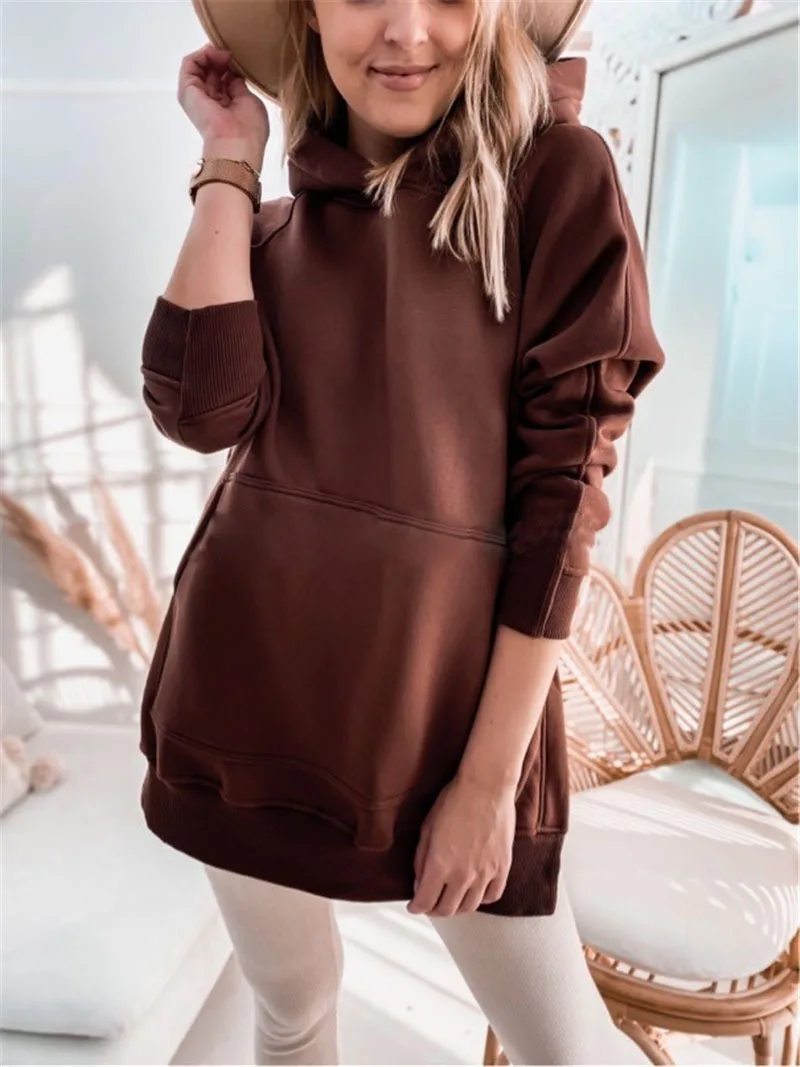 2022 Fall Winter New Oversized Sweatshirt Pocket Feature Split Pullover Hoodie Women's Sweater Loose Clothes Hoodie
2022 Fall Winter New Oversized Sweatshirt Pocket Feature Split Pullover Hoodie Women's Sweater Loose Clothes Hoodie