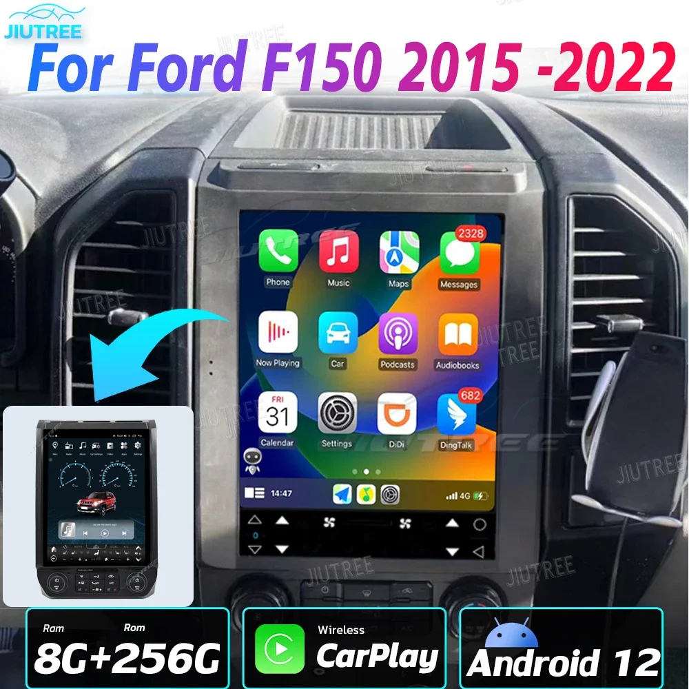 128 ГБ 2din Android 12 автомобильное радио для Ford F150 2015-2022 автомобильная стерео