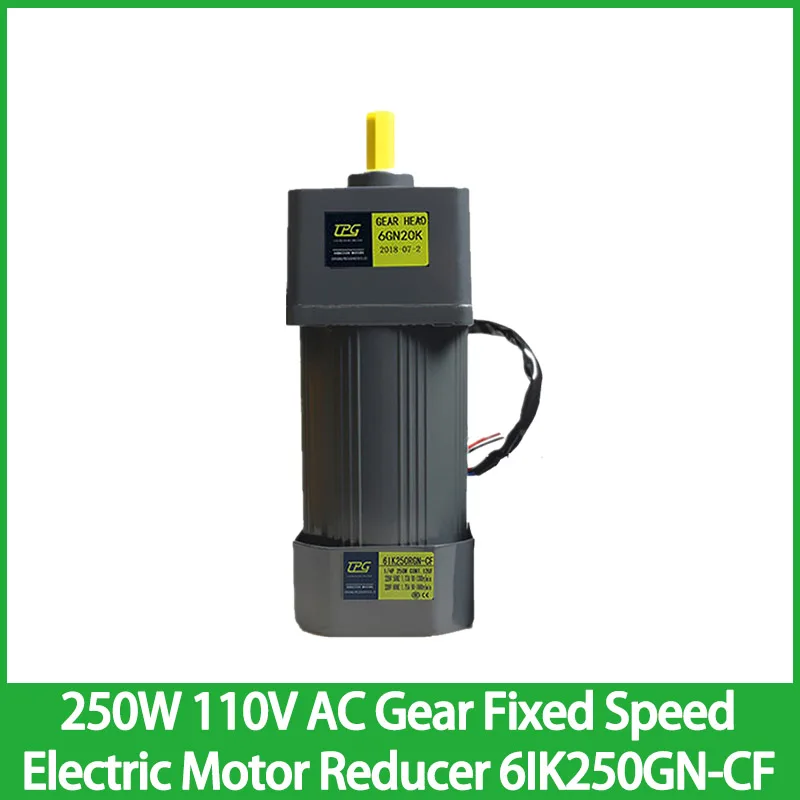 250W 110V AC Gear Fixed Speed Electric Motor Reducer 6IK250GN-CF With Single Phase Asynchronous High Torque Deceleration
250W 110V AC Gear Fixed Speed Electric Motor Reducer 6IK250GN-CF With Single Phase Asynchronous High Torque Deceleration