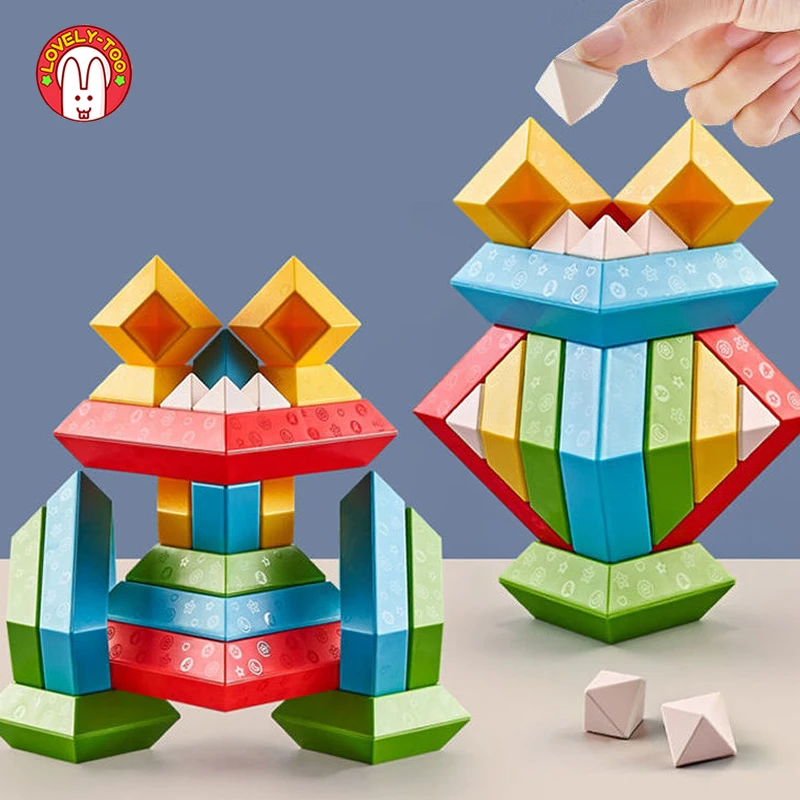Pyramid Building Blocks Color Shape Innterlocking Stacking Toys Diamond Geometry 3D Blocks Children Montessori Logic Game Gifts
Pyramid Building Blocks Color Shape Innterlocking Stacking Toys Diamond Geometry 3D Blocks Children Montessori Logic Game Gifts