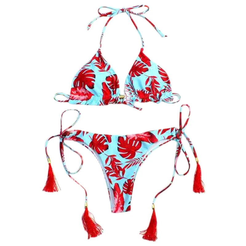 Red Bikini Swimwear Sexy Triangle Tie Side Bikini Set Two Piece Swimsuits Women's String Bikini Highlight Breast 03KA
Red Bikini Swimwear Sexy Triangle Tie Side Bikini Set Two Piece Swimsuits Women's String Bikini Highlight Breast 03KA