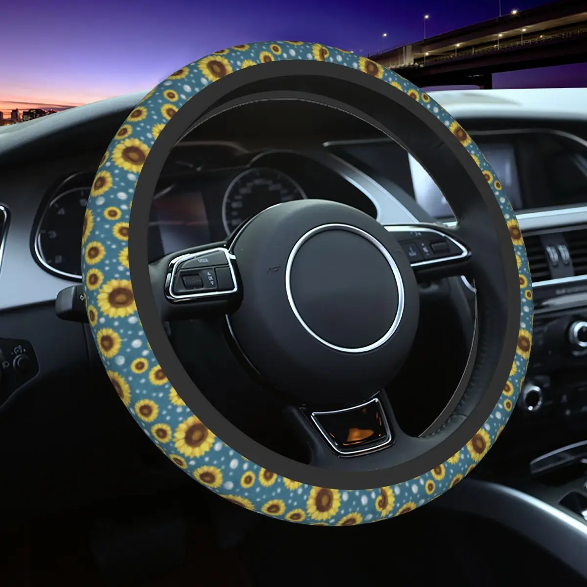 Vintage Sunflower Pattern Car Steering Wheel Cover 38cm Non-slip Bohemian Suitable Car-styling Car Accessories
Vintage Sunflower Pattern Car Steering Wheel Cover 38cm Non-slip Bohemian Suitable Car-styling Car Accessories