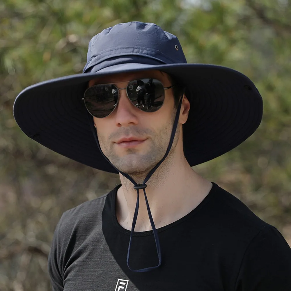Men Bucket Hat Summer Caps For Male Field Water Proof Foldable Big Brim Camping 55-58cm Head Circumference Quick-Drying TY0125
Men Bucket Hat Summer Caps For Male Field Water Proof Foldable Big Brim Camping 55-58cm Head Circumference Quick-Drying TY0125