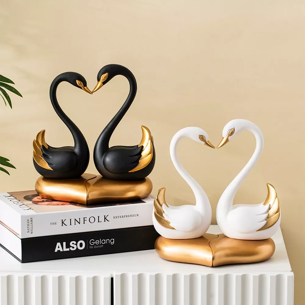 Korean Kawaii Swan Couple Statue Couple Ornaments Wedding Decoration Figurines Bedroom Desktop Sculpture Home Decor Accessories
Korean Kawaii Swan Couple Statue Couple Ornaments Wedding Decoration Figurines Bedroom Desktop Sculpture Home Decor Accessories
