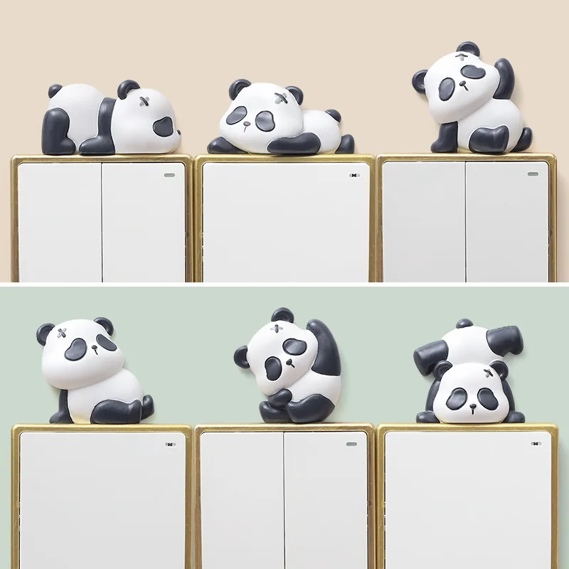 Cartoon Cute Panda Creative Home Switch Sticker Resin 3D 3D Wall Sticker Wall Switch Board Decoration decorative figurines
Cartoon Cute Panda Creative Home Switch Sticker Resin 3D 3D Wall Sticker Wall Switch Board Decoration decorative figurines